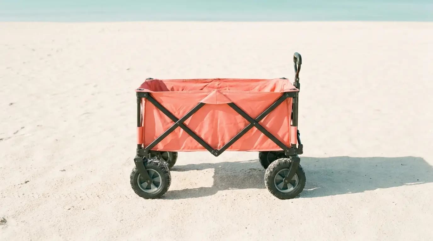 Beach wagon on the sand